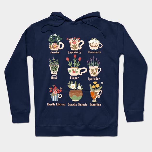 Tea Botanicals Hoodie by Fluffymafi